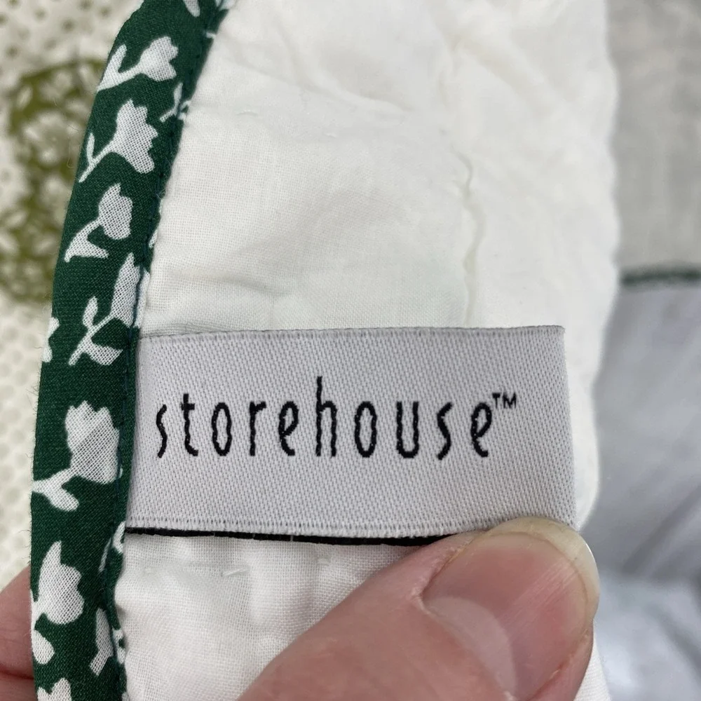 Storehouse Table Runner 16x72 Green St. Patrick's Day Irish Shamrocks Quilted